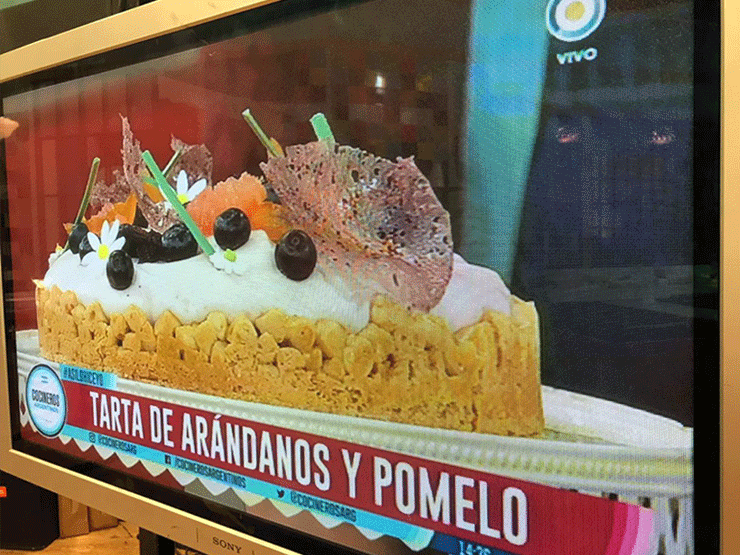 Tarta de arándanos en Cocineros Argentinos